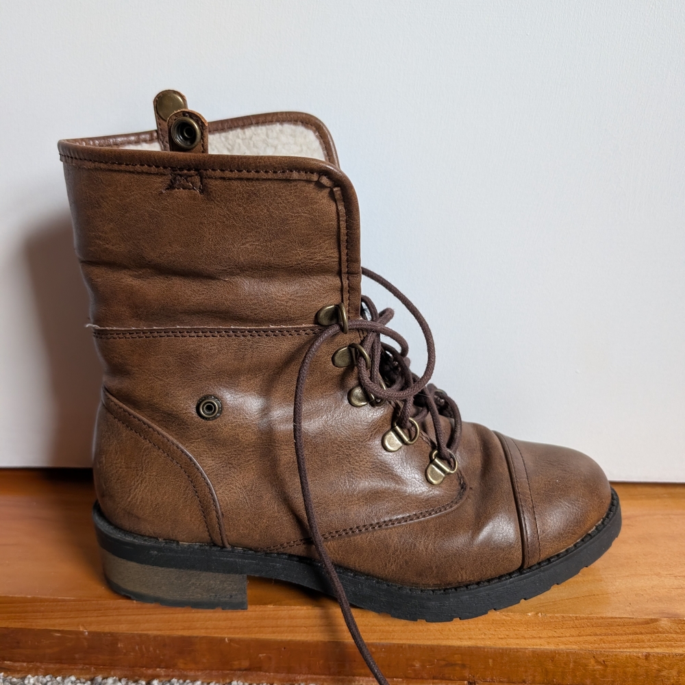 Arizona Jean Company Dark Brown Combat Boots